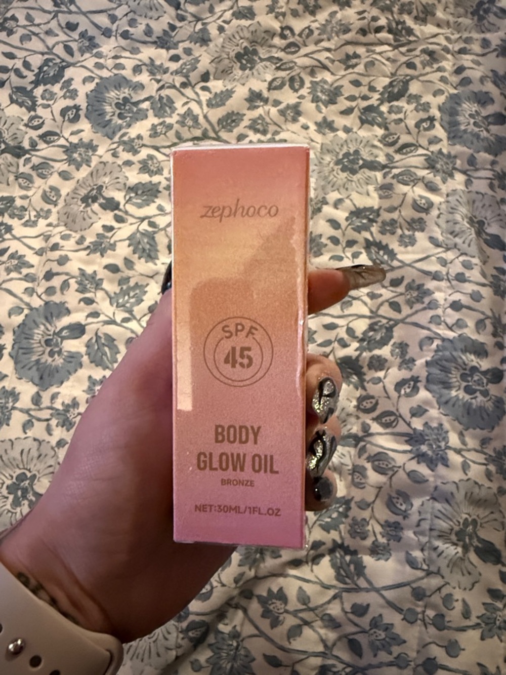 Zephoco Bronze Body Glow Oil SPF 45 - Pink Packaging